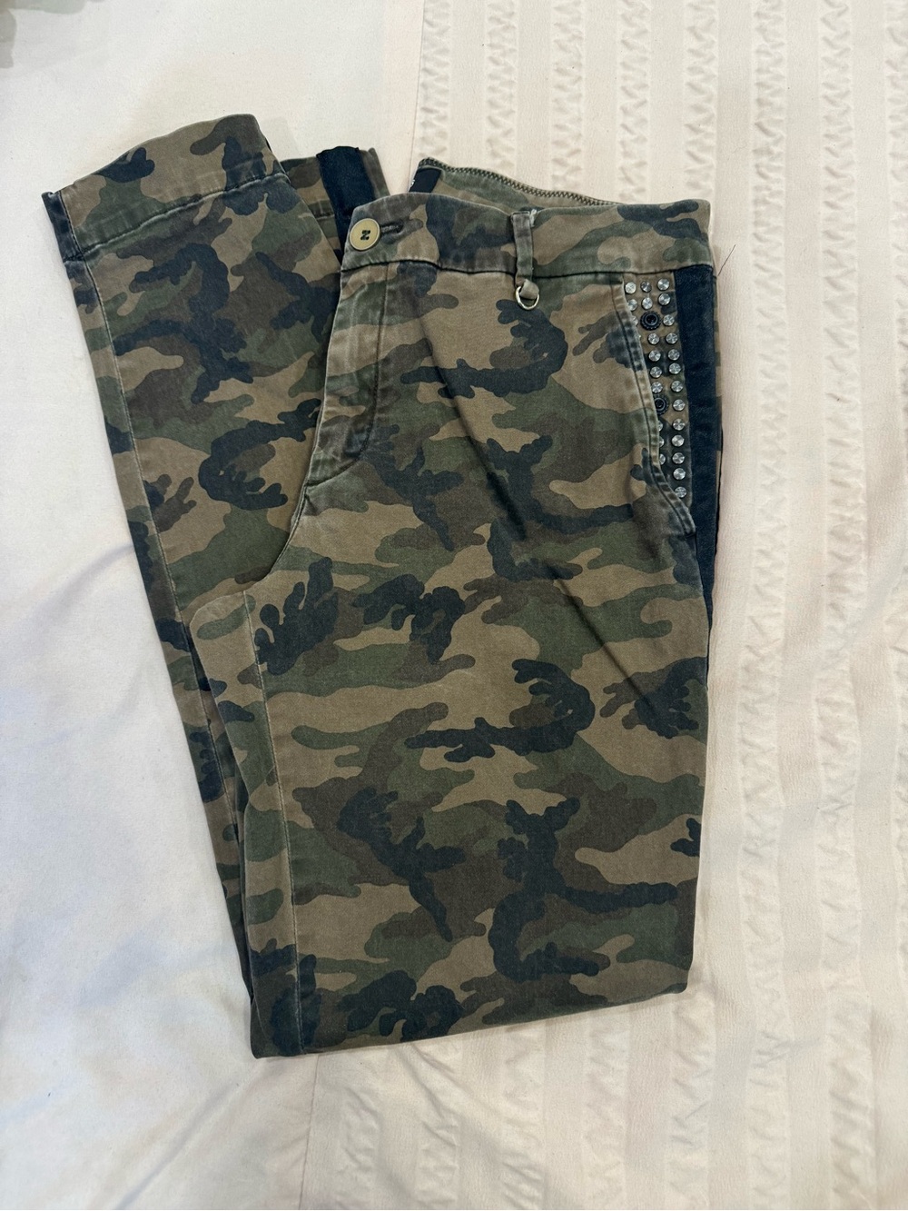Mason’s Camouflage Tuxedo Stripe Pants